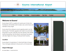 Tablet Screenshot of exumaairport.com